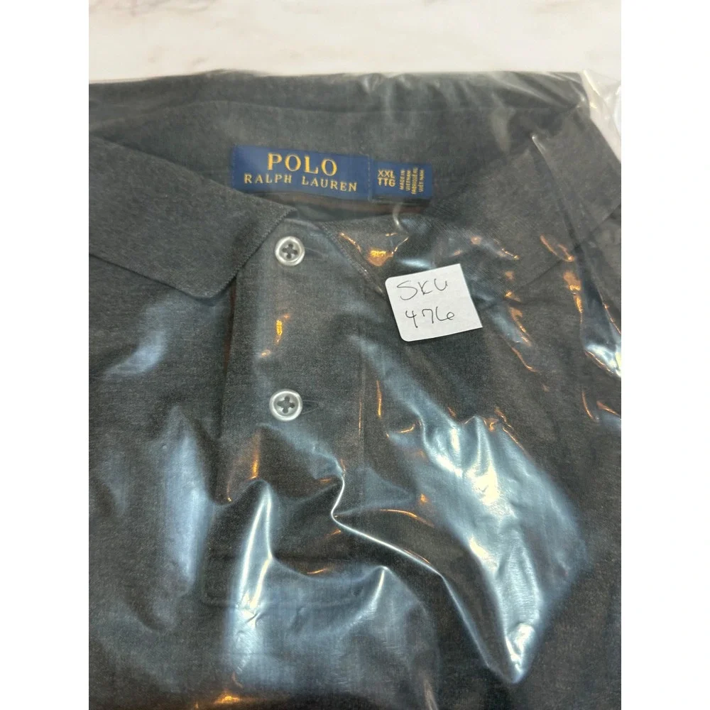 Polo Ralph Lauren Polo Shirt Men's XXL Gray Pima Soft Touch Preppy Classic